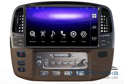 Toyota Land Cruiser 100 с 2002г.в. по 2008г.в. и Lexus LX470 (с 2003г.в. по 2007г.в.) топовые комплектации CARMEDIA KP-T1305 (TS10 8x2,3 Ghz, 6Gb Ram, 128Gb ROM, IPS LCD, Wi-Fi, Bluetooth,  external microphone, 4G встроен, DSP) Штатное головное мультимеди