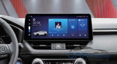 Toyota RAV4 (с 2019г.в. ...) все комплектации CARMEDIA HP-T1201 (UIS7862 8x1.8 GHz, 6Gb Ram, 128Gb ROM, IPS LCD, Wi-Fi, Bluetooth,  external microphone, 4G встроен, DSP AK7738) Штатное головное мультимедийное устройство на OS Android 12
